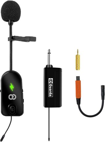 نظام ميكروفون لاسلكي، ميكروفون UHF على شكل طية صدر السترة/سماعة الرأس، متوافق على نطاق واسع، نطاق 160 قدمًا لمضخم الصوت، مكبرات صوت المسرح، التدريس عبر الإنترنت، مرشدين سياحيين، مدرب اللياقة البدنية (يدعم الكمبيوتر الشخصي/Mac/الكمبيوتر المحمول) (طية صدر ا in Kuwait