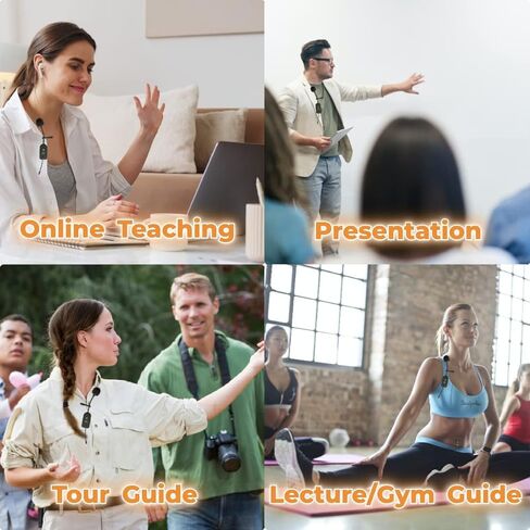 نظام ميكروفون لاسلكي، ميكروفون UHF على شكل طية صدر السترة/سماعة الرأس، متوافق على نطاق واسع، نطاق 160 قدمًا لمضخم الصوت، مكبرات صوت المسرح، التدريس عبر الإنترنت، مرشدين سياحيين، مدرب اللياقة البدنية (يدعم الكمبيوتر الشخصي/Mac/الكمبيوتر المحمول) (طية صدر ا in Kuwait