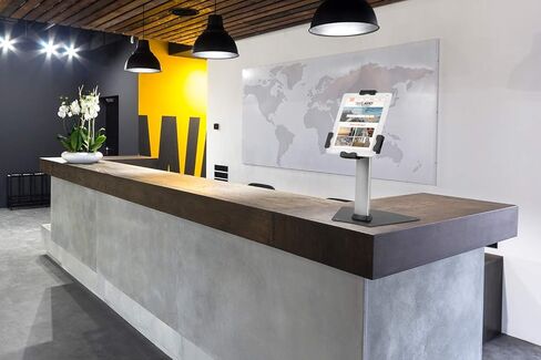 Mount-It! Secure Universal Tablet POS Kiosk with Wall Bracket Add-on | Locking Tablet Stand with Adjustable Clamp for iPad, iPad Air, Samsung Galaxy Tab, Surface Go & 7.9"- 10.9" Tablets - MI-3784 in Kuwait