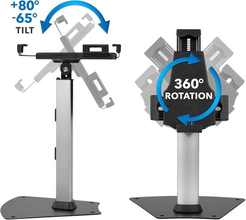 Mount-It! Secure Universal Tablet POS Kiosk with Wall Bracket Add-on | Locking Tablet Stand with Adjustable Clamp for iPad, iPad Air, Samsung Galaxy Tab, Surface Go & 7.9"- 10.9" Tablets - MI-3784 in Kuwait