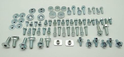 87 قطعة من مجموعة مسامير الجسم Specbolt Kawasaki KX & KXF لمصدات المقاعد البلاستيكية وأغطية لوحات الأرقام تناسب KX60 KX80 KX85 KX100 KX125 KX250 KX500 KX250F KX450F KXF250 & KXF450 in Saudi Arabia
