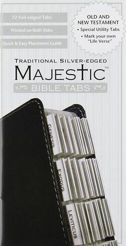 Majestic Traditional Silver-Edged Bible Tabs in Saudi Arabia