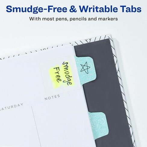 Avery Ultra Tabs Luxe Collection, 1" x 1.5" Mini Tabs, Holographic Iridescent Designs, 32 Repositionable Page Tabs (74178) in Saudi Arabia