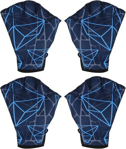 PATIKIL Swimming Aquatic Gloves Webbed Swim Gloves Printing Water Resistance Training Accessories for Swimming and Diving in Saudi Arabia