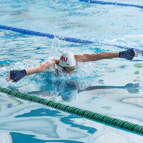 PATIKIL Swimming Aquatic Gloves Webbed Swim Gloves Printing Water Resistance Training Accessories for Swimming and Diving in Saudi Arabia