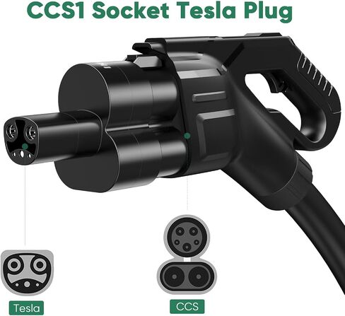 محول CCS1 إلى Tesla، شحن سريع DC لطراز Tesla 3، Y، S، X، 400A / 500V Max 200KW CCS Tesla، متوافق مع محطات الشحن من المستوى 3 in Saudi Arabia