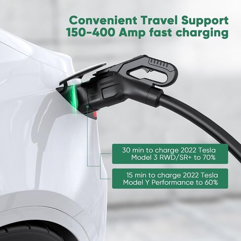 CCS1 Charger Adapter to Tesla, DC Fast Charging for Model 3/Y/S/X, Rated 150kw, 300 Amps, Compatible with Level 3 Charging Stations (CCS1 to Tesla) in Saudi Arabia