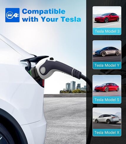 MoKo CCS1 to Tesla Adapter, 300A / 750V / Max 250KW DC Fast Charging Fit Tesla Model 3/Y/S/X, Compatible with Level 3 Fast Charging Station with CCS Plug in Saudi Arabia