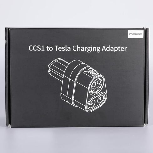 MoKo CCS1 to Tesla Adapter, 300A / 750V / Max 250KW DC Fast Charging Fit Tesla Model 3/Y/S/X, Compatible with Level 3 Fast Charging Station with CCS Plug in Saudi Arabia