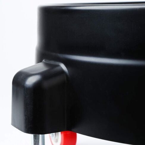 SGCB Pro 11.5 بوصة دلو دوللي، دلو دوار قابل للإزالة دوللي سهل الدفع 5 عجلات دوارة لتحريك 360 درجة دوران لدلاء 5 جالون نظام غسيل السيارات بتفاصيل مناورة أكثر سلاسة، أسود in Kuwait