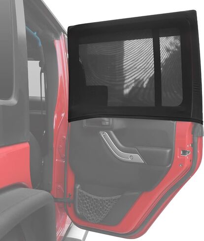 Blackout Shades for Car Side Windows, Car Curtains, Car Window Sunshades Front Custom Fit for Jeep Wrangler Jeep Cherokee Compass Grand Cherokee Liberty Renegade Rubicon Gladiator JT (2 Pack) in Saudi Arabia