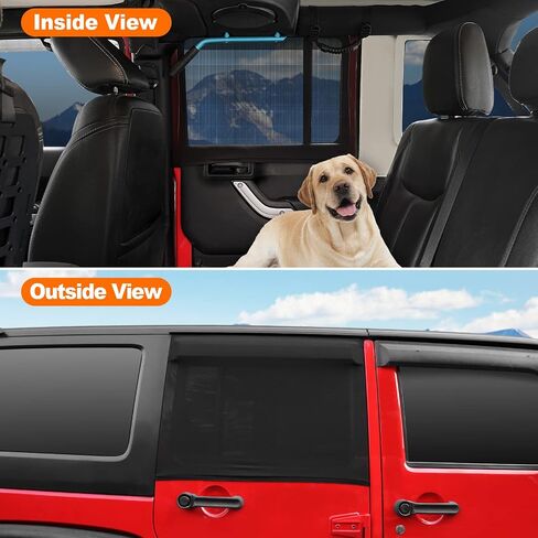 Blackout Shades for Car Side Windows, Car Curtains, Car Window Sunshades Front Custom Fit for Jeep Wrangler Jeep Cherokee Compass Grand Cherokee Liberty Renegade Rubicon Gladiator JT (2 Pack) in Saudi Arabia