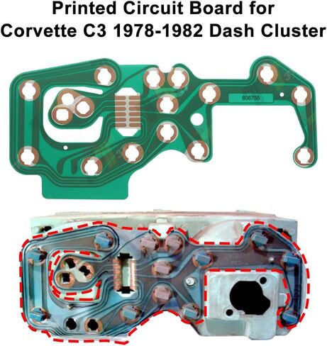لوحة الدوائر المطبوعة من ALLWAY لـ Corvette C3 1978-1982 Dash Cluster 25023577 in Kuwait