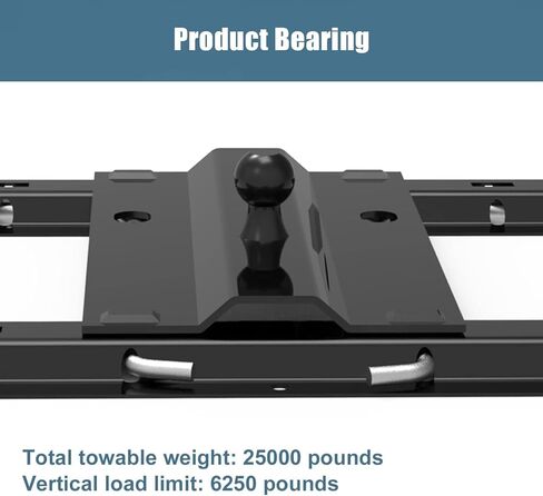 لوحة كرة معقوفة بوزن 25.000 رطل من Mepareri، تناسب جميع قضبان العجلات الخامسة القياسية، وصلة وصلة محول معقوفة مقاس 3 بوصات in Kuwait