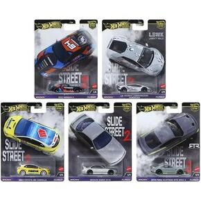 Hot Wheels Car Culture 2024 Slide Street 2 Complete Set of 5 Diecast Vehicles Bundle from FPY86-959H Release