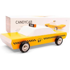 Candylab Toys - Americana Collection - CandyCab Taxi - Premium Handcrafted Wooden Car Toy