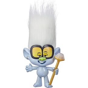 DREAMWORKS TROLLS World Tour Rappin' Tiny Diamond Doll with Scepter and Fun Troll Hair, Inspired by Trolls World Tour, Toy for Girls 4 Years and Up