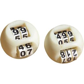 The Unbelievable D-100 and D-500 Dou, Two Patent Dice Set. D-100 displays Numbers from 0 to 99 and D-500 displays Numbers from 0 to 499. by Dream Dice Games.
