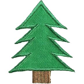 Pine Tree - Green - Forest/Woods - Embroidered Iron on Patch