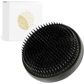 Wazakura Ikebana Kenzan Flower Pin Frog, Made in Japan, Floral Arranging Tool, Round - 3-1/4"(80mm) Black