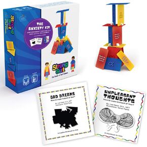 StrongSuit Anxiety Kit: Anxiety Relief Items for Kids, Coping Skills Game, and Workbook | Comprehensive Therapy Games Bundle for Therapists, Counselors, Teachers, and Parents