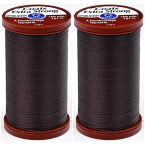 2-Pack Bundle COATS & Clark S964-8960 Extra Strong Upholstery Thread, 150-Yard, Chona Brown
