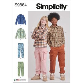 Simplicity Girl/BOY Sportswear Sewing Pattern, Multicolor 2 Piece
