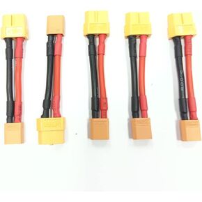 XT60 التوصيل أنثى XT30 ذكر كابل تمديدي للمحول يؤدي 14awg 50 مللي متر لشاحن RC يؤدي ومحول البطارية. 5 قطعة in Kuwait