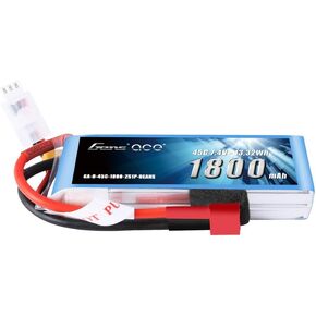 Gens ace LiPo Battery Pack 1800mAh 7.4V 45C 2S with Deans Plug for RC FPV Car Boat Truck Heli Foamy Airplane Mini Car Small Helicopter