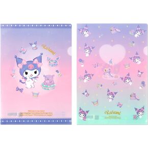 Cute Kitty Character Friends Melody Kuromy School Supply Office Supply L-Folder Paper Holder 2PCS Set (1 Set) (Melody)