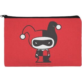 Harley Quinn Cute Chibi Character Pencil Pen Organizer Zipper Pouch Case