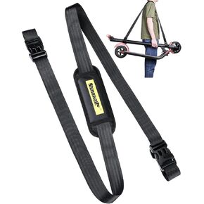 Scooter Shoulder Strap, 71-inch Carrying Scooter with Adjustable Carrying Strap and Extra-Thick Anti-Slip Shoulder, Scooter Strap for Electric Scooter, Bikes, Balance Bikes, Yoga Mat, Ski Board