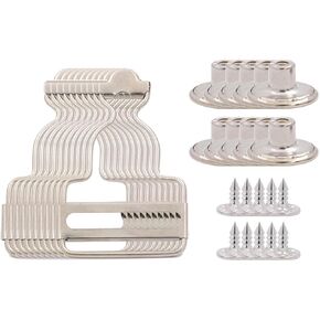 1.25¡± عرض الجزء السفلي من الداخل فضي منزلق دنغري مشبك إجمالي مشبك تعليق مع زر لولبي in Kuwait