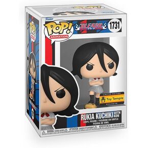 Pop Anime: Bleach - Rukia Kuchiki with Kon Limited Edition Exclusive Vinyl Figure Bundle with Compatible Funko Box Protector