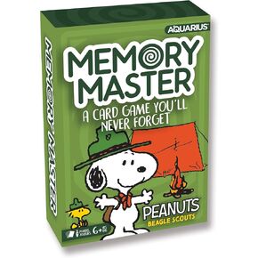 AQUARIUS Peanuts Beagle Scouts Memory Master Card Game - Fun Family Party Game for Kids, Teens & Adults - Entertaining Game Night Gift - Officially Licensed Peanuts Merchandise