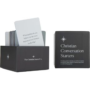 210 Christian Conversation Starters Card Deck | Ice Breaker Questions for Christians | Religious Card Game for Families, Faith & Prayer Groups, Couples & Friends for Discussion & Self-Reflection