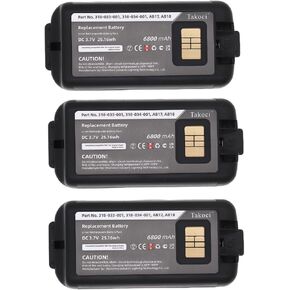 (3PCS) Youejoeq Intermec CK3 Battery Replacement for Intermec CK3 CK3X CK3A CK3C CK3C1 CK3N CK3N1 CK3R EDA60K EDA61K 318-034-001 AB17 AB18 Battery Barcode Scanner