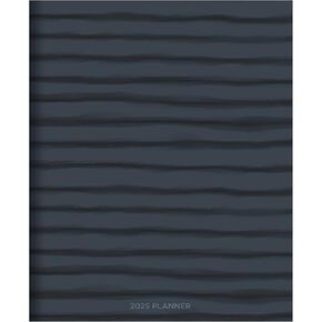 TF PUBLISHING 2025 Color Swoops Large Monthly Planner - 2 Page Spreads - Large Calendar Grid and Planning Prompts - 12 Month Calendar for School and Work - Journal and Note Space - 9"x11"