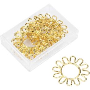 10 Pcs/lot Cute Metal Paper Clip Sunflower Shape Paper Clips Pin Book Bookmark Memo Clip Office School Stationery