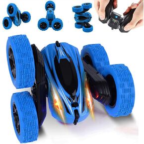 Remote Control Car RC Stunt Car Toy, Double Sided 360°Rotating Tumbling Rechargeable Car, High Speed 2.4Ghz Remote Control Race Car, 4WD Off Road Vehicle, 3D Deformation Car 1:24, Great Gift for Kids