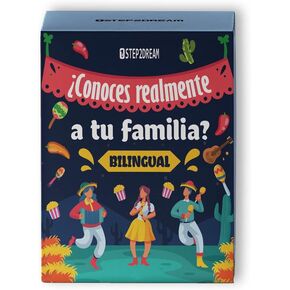 1step2dream Spanish Family Card Games | Fun Board Game for Family | Mexican Games | Bilingual Conversation Starter for Party