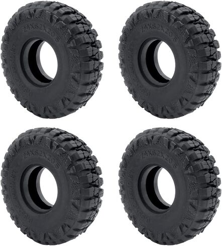 إطارات سيارات 1/24th RC إطارات عجلات مطاطية 62 مم لمحور SCX24 ديدبولت المصارع برونكو (نمط B) in Kuwait