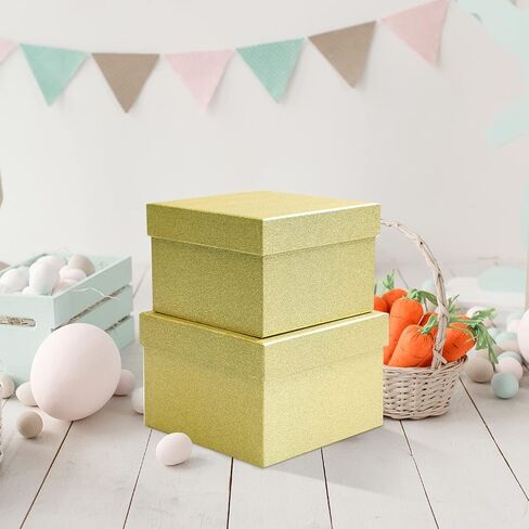 5PCS Christmas Nesting Gift Boxes Set, Silver Foil Mirrored Xmas Tree Car Square Cardboard Nested Box w/Lid, for Gift Wrapping New Year, Assorted Size in Saudi Arabia