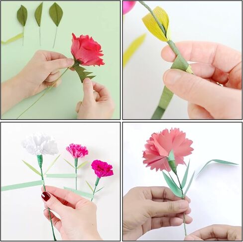 MOUYAT 400 قطعة 15.7 بوصة سيقان أسلاك الزهور، 14 سلك زهور أخضر، سلك جذعي زهور ملفوف بالورق لترتيبات الزهور DIY، الحرف اليدوية in Kuwait