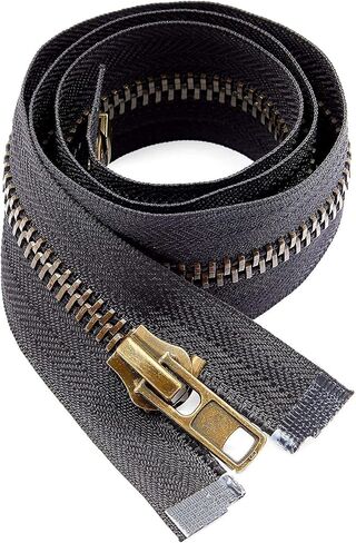 Black #8 Nylon Coil Zippers for Sewing (24 Inches, 3 Pack) in Saudi Arabia