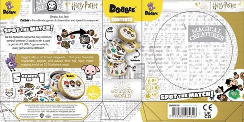 Asmodee | Harry Potter Dobble | Card Game | Ages 6+ | 2-8 Players | 15 Minutes Playing Time in Saudi Arabia