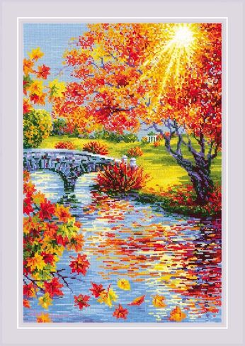 RIOLIS Counted Cross Stitch Kit 15.75"X23.5"-Sunny Autumn (10 Count) in Saudi Arabia