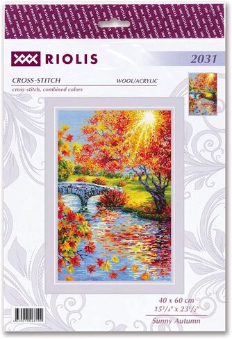 RIOLIS Counted Cross Stitch Kit 15.75"X23.5"-Sunny Autumn (10 Count) in Saudi Arabia