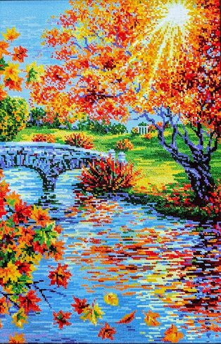 RIOLIS Counted Cross Stitch Kit 15.75"X23.5"-Sunny Autumn (10 Count) in Saudi Arabia