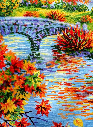 RIOLIS Counted Cross Stitch Kit 15.75"X23.5"-Sunny Autumn (10 Count) in Saudi Arabia